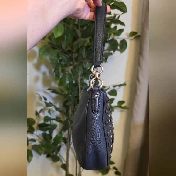 Coach Chelsea Crossbody in Floral Studded Rivets Navy - Picture 7 of 9